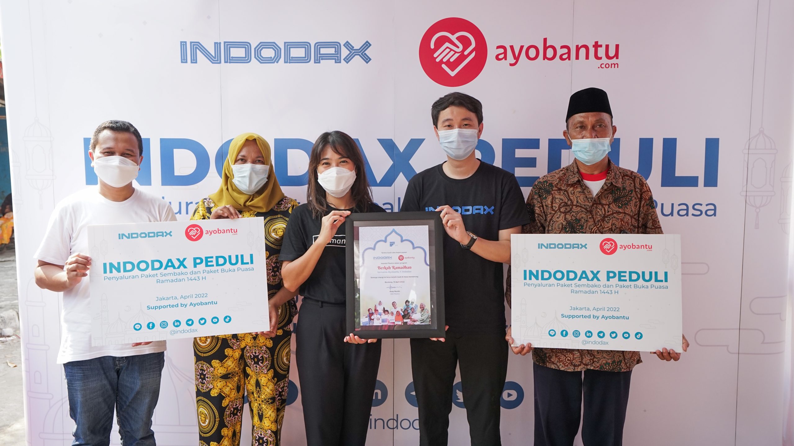 Indodax Gandeng Ayobantu Adakan Program CSR Ramadan 2022