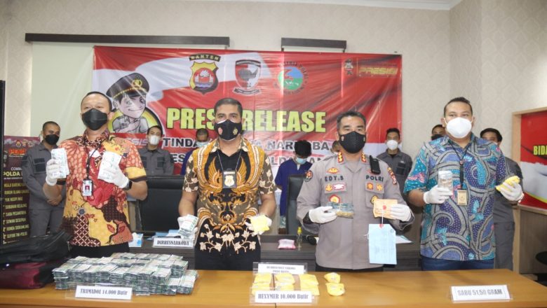 Polda Banten Ungkap Kasus Penyalahgunaan Obat-obatan Terlarang