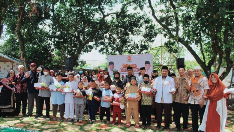 Anak Yatim Rayakan Lebaran Bersama PKS Kabupaten Bogor Dengan Sukacita