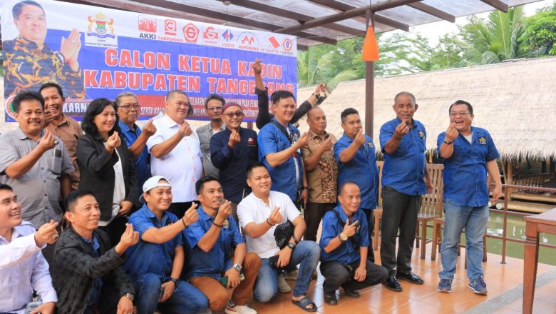H.Zulkarnain SE Deklarasi Nyalon Ketua Kadin Kabupaten Tangerang Periode 2022-2027
