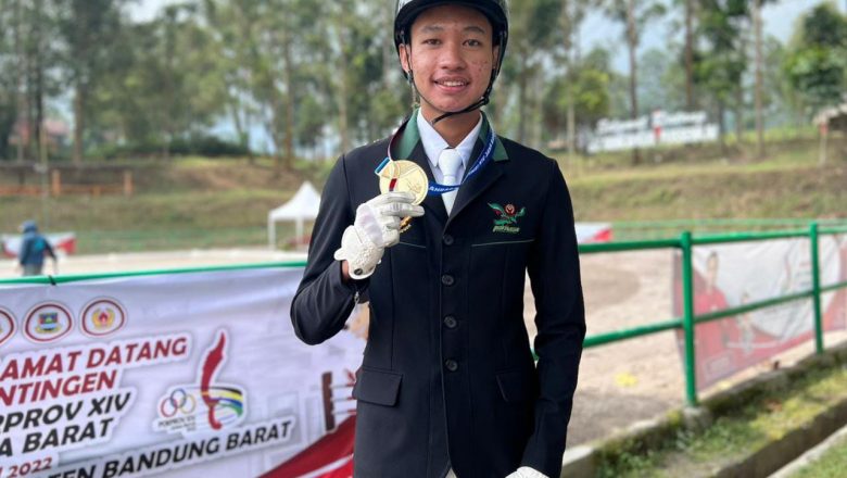 Atlet Berkuda, Sumbang Emas Pertama  untuk  Kontingen Kabupaten Bogor