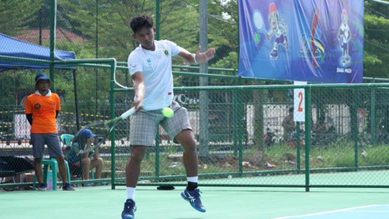 Kalahkan Atlet Kota Bandung, Beregu Putra Tenis Lapangan Kabupaten Bogor Melenggang ke Babak Semi Final