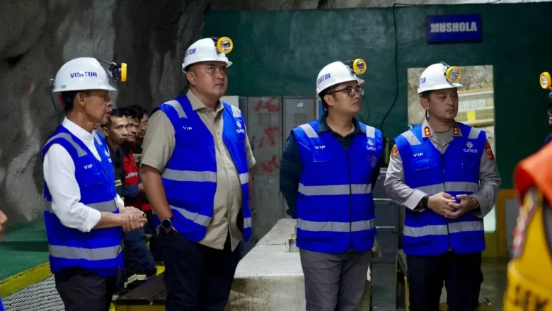 Sastra Winara Dampingi Bupati Bogor Dalam Kunjungan Kerja Ke Area Tambang Emas Milik PT Aneka Tambang (Antam)